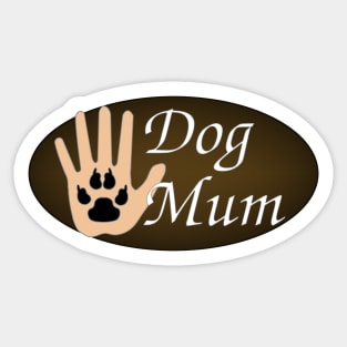 Dog Mum - Palm to Paw High Five Sticker